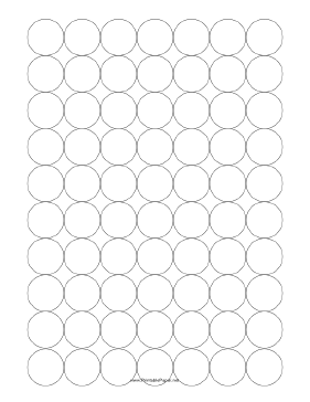 Graph Paper - Spaced Circles Paper