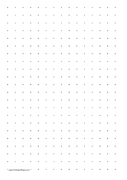 Dot Paper with two dots per inch on A4-sized paper Paper