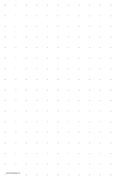 Dot Paper with one dot per inch on ledger-sized paper Paper