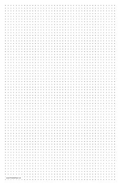 Dot Paper with four dots per inch on ledger-sized paper Paper