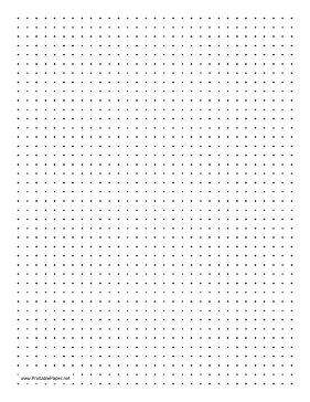 Printable Dot Paper with four dots per inch on A4-sized paper