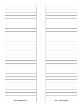 Foldable 2-page tall Note Paper Paper