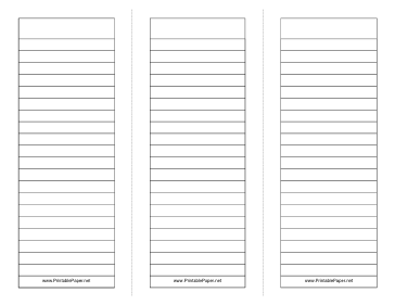 Foldable 3-page Note Paper Paper