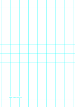 Graph Paper with one line per inch on A4-sized paper Paper