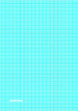 Graph Paper with lines every 1.25mm (8 lines/cm) and heavy index lines on A4-sized paper Paper