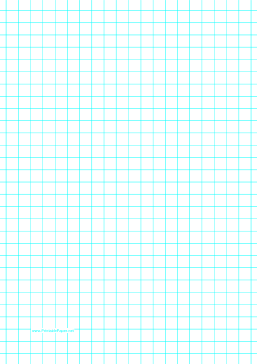 Graph Paper with one line per centimeter on A4 paper Paper