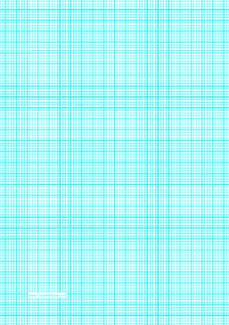 Graph Paper with lines every 2.5mm (4 lines/cm) and heavy index lines on A4-sized paper Paper