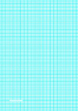 Graph Paper with lines every 2mm (5 lines/cm) and heavy index lines on A4-sized paper Paper