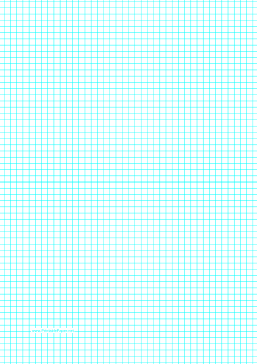 Graph Paper with five lines per inch on A4-sized paper Paper