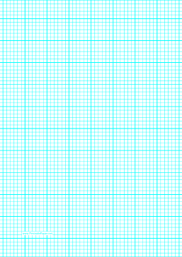 Graph Paper with six lines per inch and heavy index lines on A4-sized paper Paper