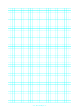 Printable Graph Paper with one line every 6 mm on letter-sized paper