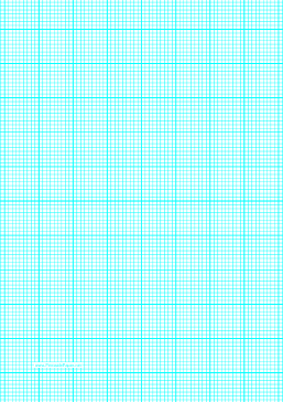 Graph Paper with nine lines per inch and heavy index lines on A4-sized paper Paper