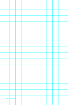 Graph Paper with one line per inch and heavy index lines on ledger-sized paper Paper