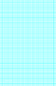 Graph Paper with ten lines per inch and heavy index lines on ledger-sized paper Paper