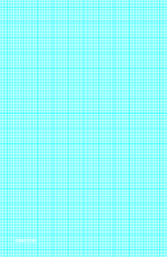 Graph Paper with sixteen lines per inch and heavy index lines on ledger-sized paper Paper