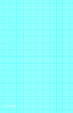 Graph Paper with eighteen lines per inch and heavy index lines on ledger-sized paper Paper