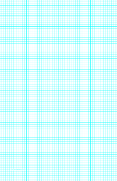 Graph Paper with five lines per inch and heavy index lines on ledger-sized paper Paper