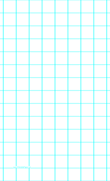 Graph Paper with one line per inch and heavy index lines on legal-sized paper Paper