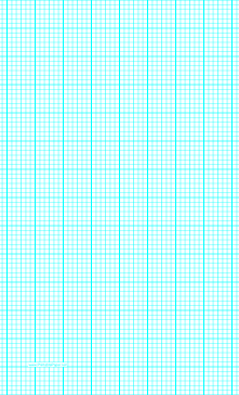 Graph Paper with six lines per inch and heavy index lines on legal-sized paper Paper