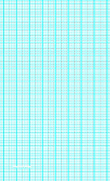 Graph Paper with eight lines per inch and heavy index lines on legal-sized paper Paper
