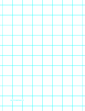 Graph Paper with one line per inch and heavy index lines on letter-sized paper Paper