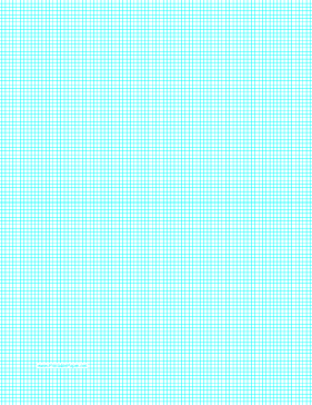 Graph Paper with ten lines per inch on letter-sized paper Paper