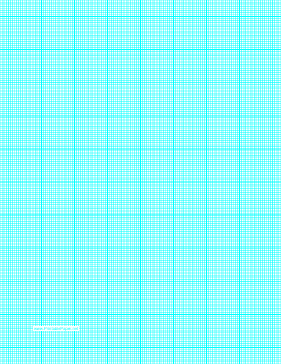 Graph Paper with sixteen lines per inch and heavy index lines on letter-sized paper Paper