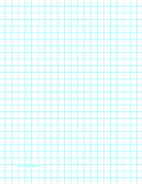 Graph Paper with one line per centimeter on letter-sized paper Paper