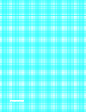 Graph Paper with twenty two lines per inch and heavy index lines on letter-sized paper Paper