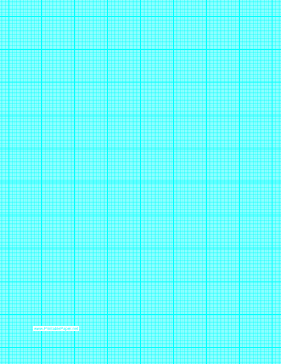 Graph Paper with twenty four lines per inch and heavy index lines on letter-sized paper Paper