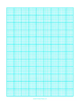 Graph Paper with one line every 2 mm and heavy index lines every tenth line on A4 paper Paper