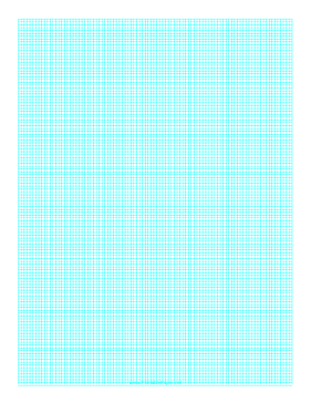 Graph Paper with one line every 2 mm on A4 paper Paper