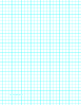 Graph Paper with three lines per inch and heavy index lines on letter-sized paper Paper