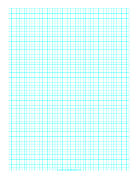 Graph Paper with one line every 4 mm on A4 paper Paper