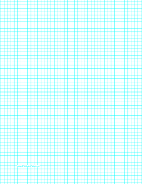 Graph Paper with five lines per inch on letter-sized paper Paper