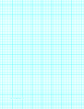 Graph Paper with six lines per inch and heavy index lines on letter-sized paper Paper