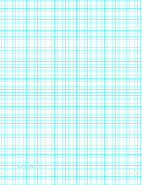 Graph Paper with six lines per inch on letter-sized paper Paper