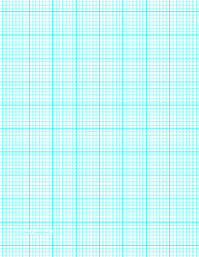 Graph Paper with seven lines per inch and heavy index lines on letter-sized paper Paper