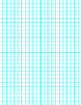 Graph Paper with seven lines per inch on letter-sized paper Paper