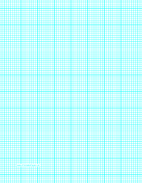 Graph Paper with eight lines per inch and heavy index lines on letter-sized paper Paper