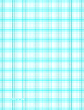 Graph Paper with nine lines per inch and heavy index lines on letter-sized paper Paper