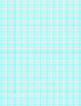 Graph Paper with nine lines per inch on letter-sized paper Paper