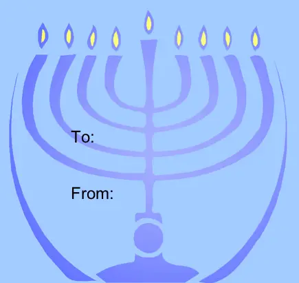 Hanukkah Menorah Paper