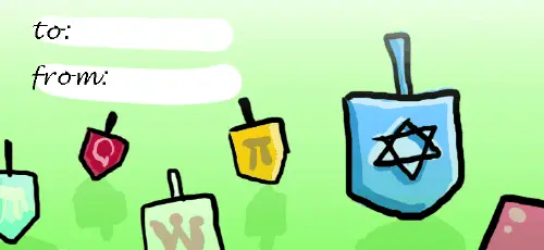 Hanukkah Dreidels Paper