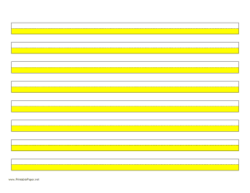 Highlighter Paper - Yelllow - 6 Narrow Lines Paper