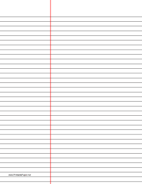 Law Ruled Paper (black lines) Paper