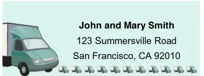 We're Moving Mailing Labels Paper