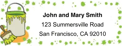 Paint Mailing Labels Paper