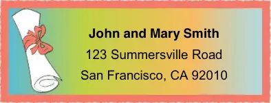 Diploma Mailing Labels Paper