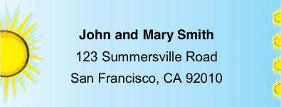 Sunlight Mailing Labels Paper